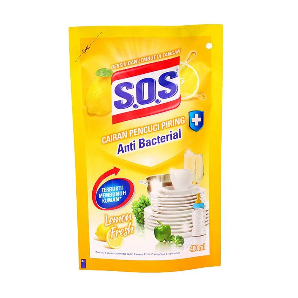 SOS FLOOR CLEANER LEMON TWIST REFILL 375ML