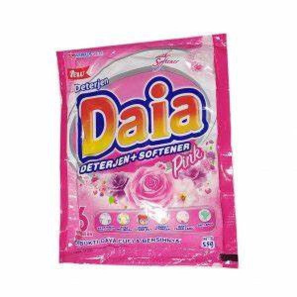 DAIA DETERGENT SOFTENER PINK SACHET 46G