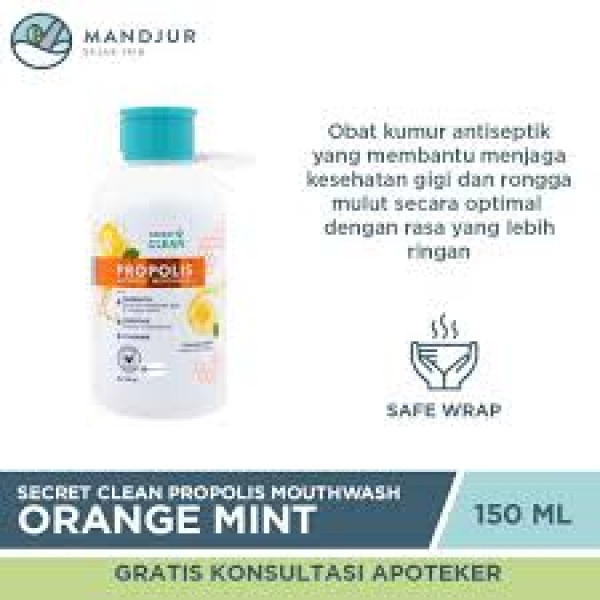 SECRET CLEAN PROPOLIS ANTISEPTIC ORG 150ML