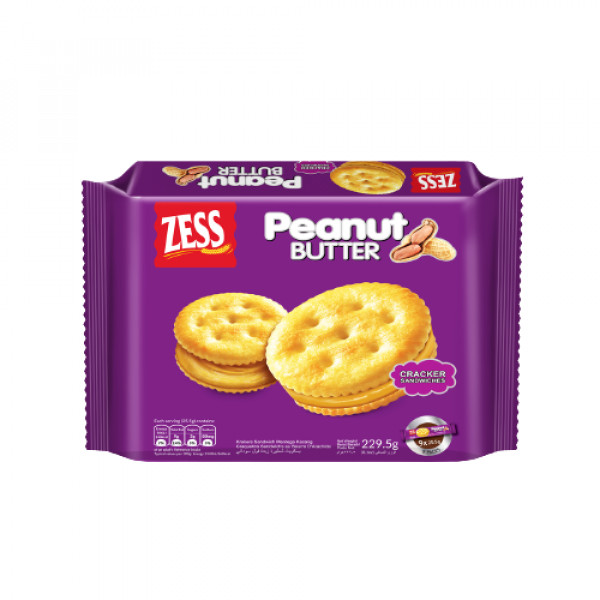 Mega Swalayan ZESS SANDWICH PEANUT BUTTER 229.5G X 12