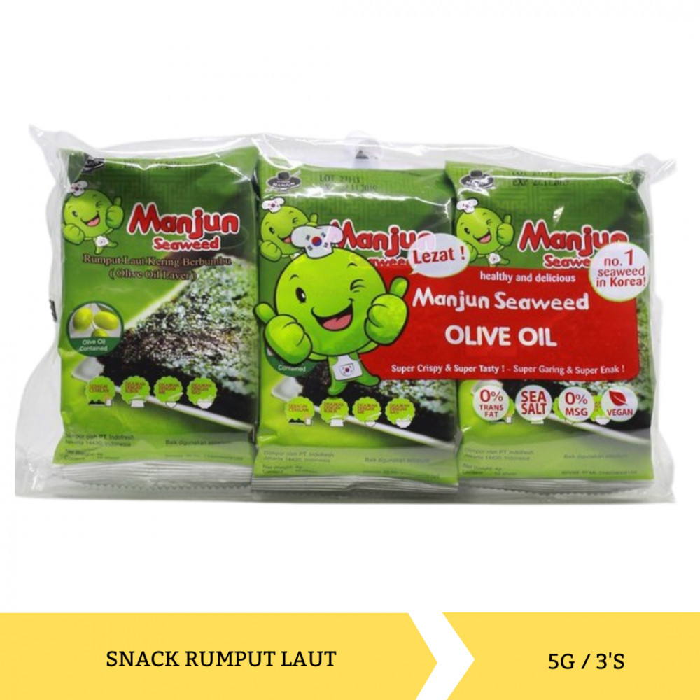 Mega Swalayan - MANJUN SEAWEED OLIVE OIL PACK 4G/3`S X 32