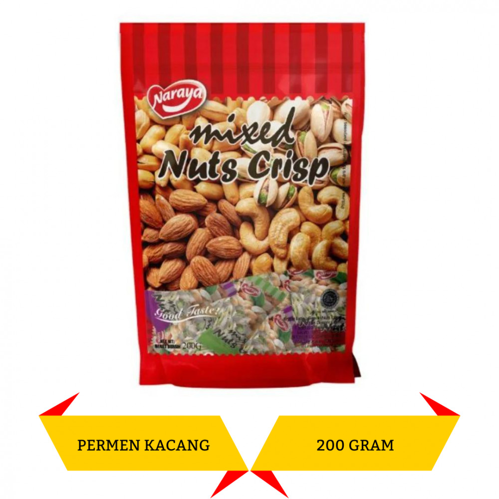 Mega Swalayan NARAYA CANDY MIXED NUTS CRISP 200G X 24