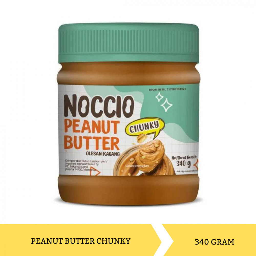 Mega Swalayan NOCCIO PEANUT BUTTER CHUNKY 340G X 12