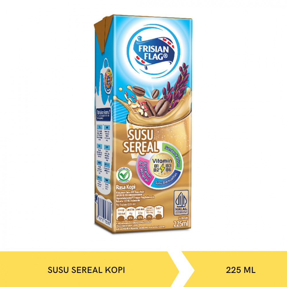 Mega Swalayan FRISIAN FLAG UHT SEREAL COFFEE 225ML X 36