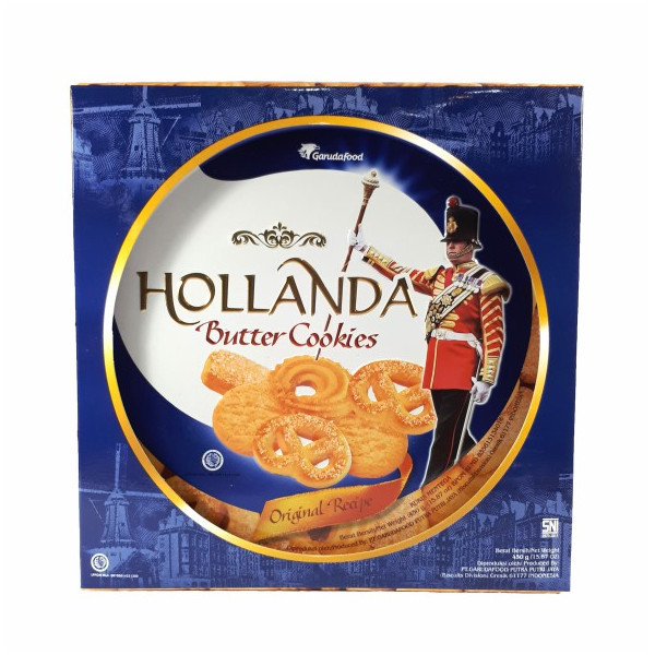 Mega Swalayan HOLLANDA BUTTER COOKIES TIN 450G X 6