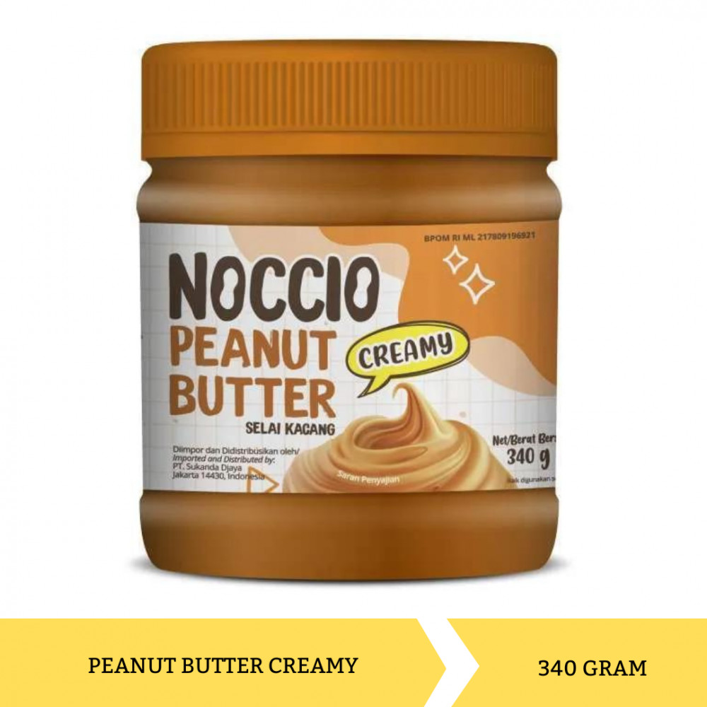 Mega Swalayan NOCCIO PEANUT BUTTER CREAMY 340G X 12