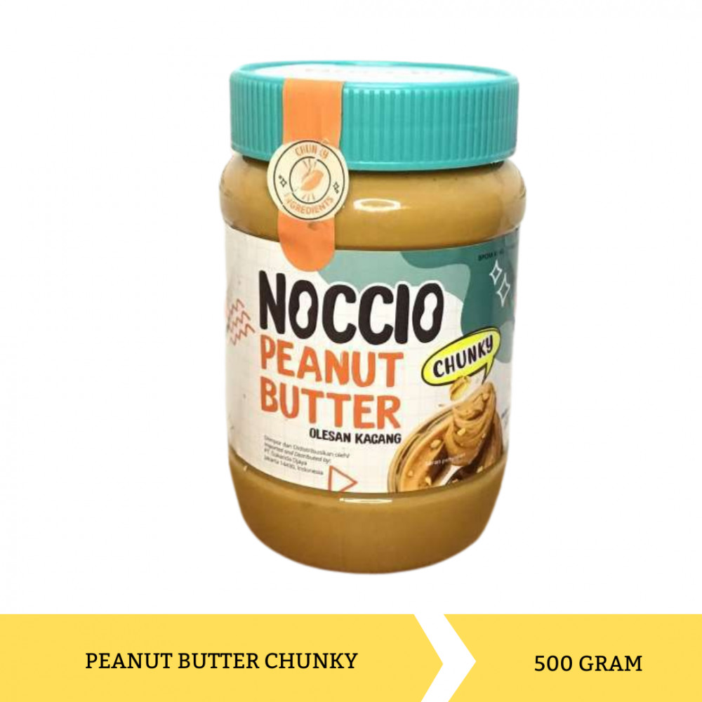Mega Swalayan NOCCIO PEANUT BUTTER CHUNKY 500G X 12