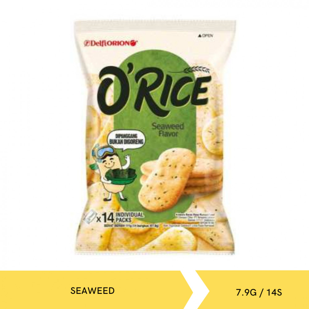 Mega Swalayan O`RICE CRACKERS SEAWEED 7.9G/14S X 10