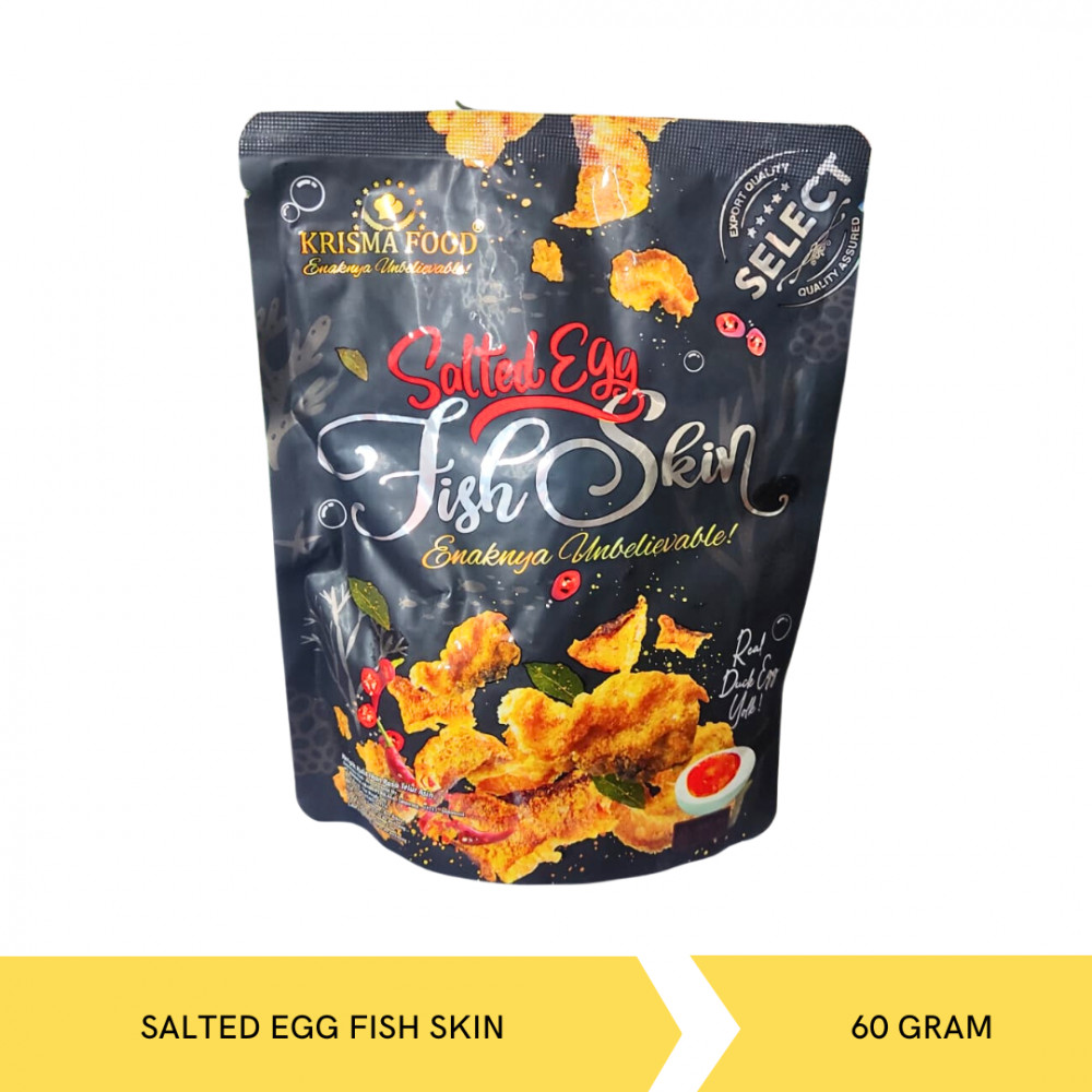 Mega Swalayan - KRISMA FOOD SALTED EGG FISH SKIN 60G X 24