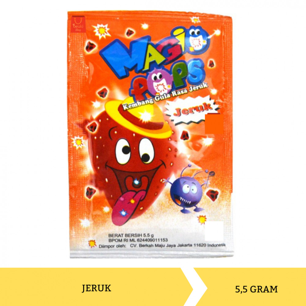 Mega Swalayan MAGIC POPS CANDY ORANGE 5 5G X 40 mega-swalayan-magic-pops-candy-orange-5-5g-x-40