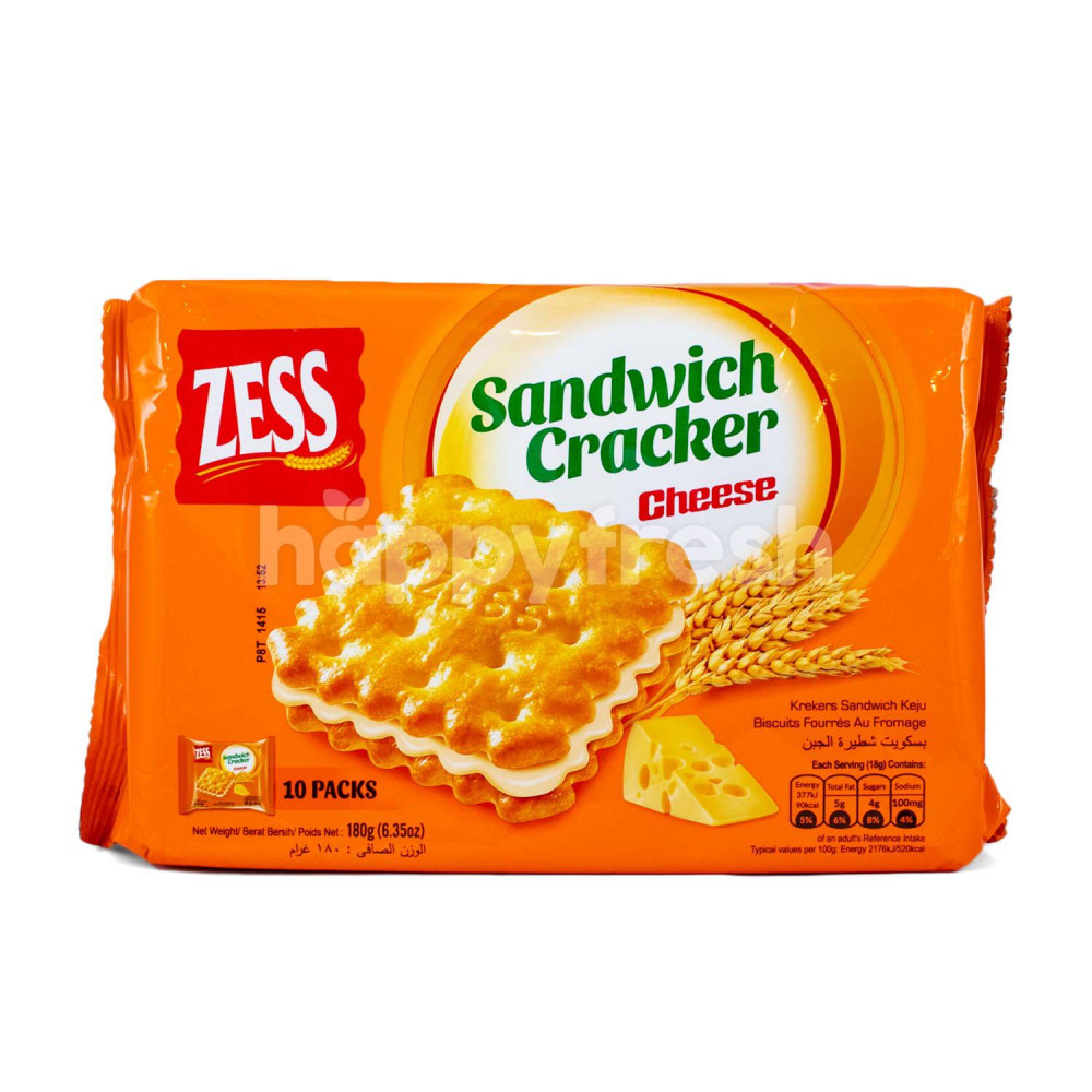 Mega Swalayan ZESS SANDWICH CRACKER CHEESE 180G X 24