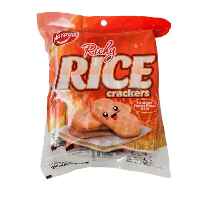 Mega Swalayan - NARAYA RICHY RICE CRACKERS 120G X 24